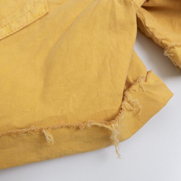 ✨ True Religion Romy Yellow Raw Hem Shorts Cotton Poplin Made in USA - Picture 9 of 12